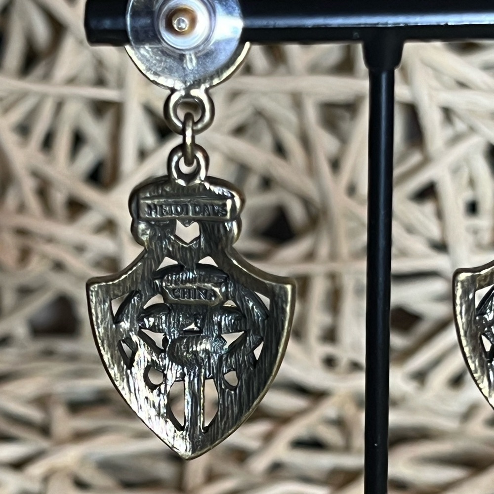 HEIDI DAUS • ART DECO • DANGLE EARRINGS - Picture 7 of 8